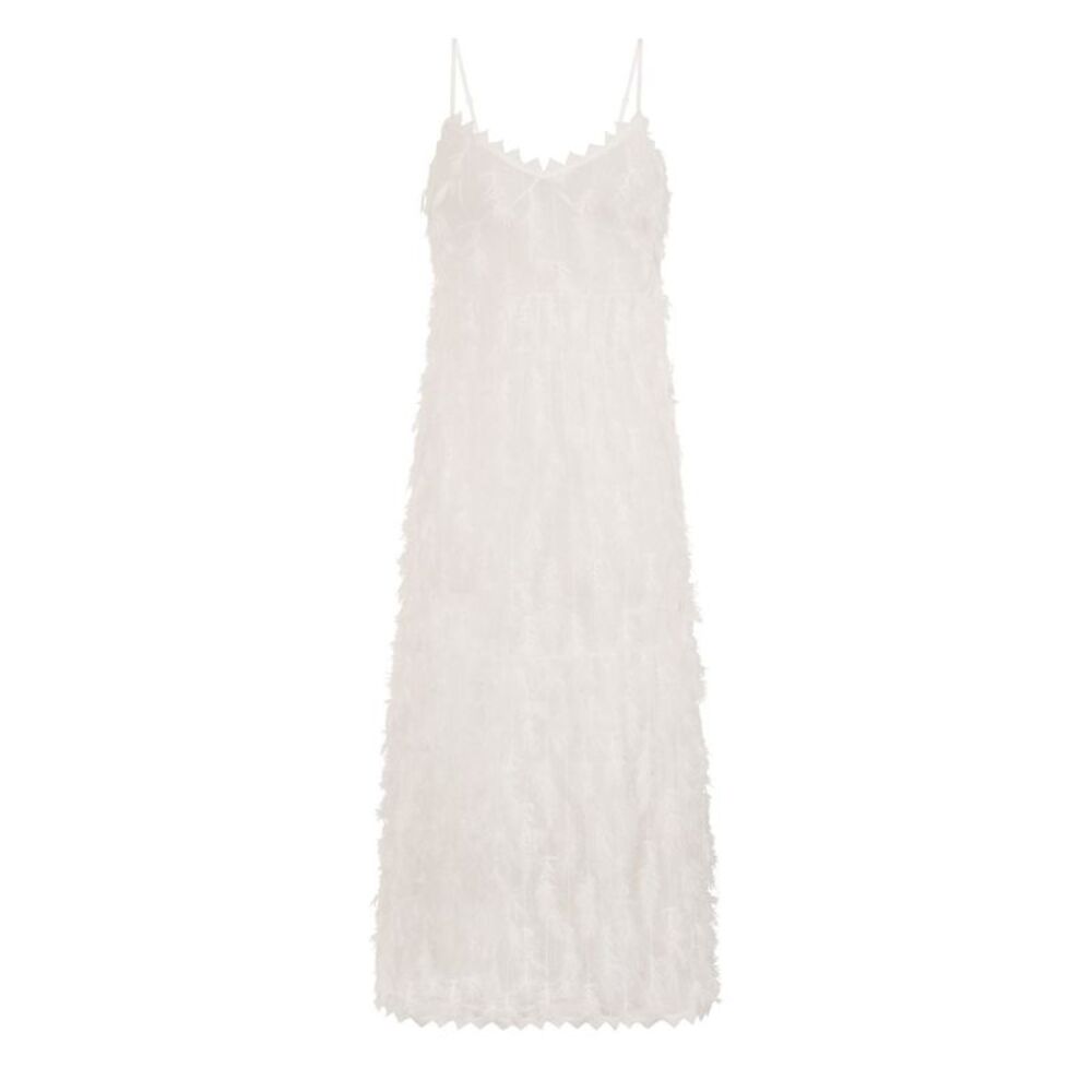 Girls On Film Womens/Ladies Goulding Fringe Cami Dress / White